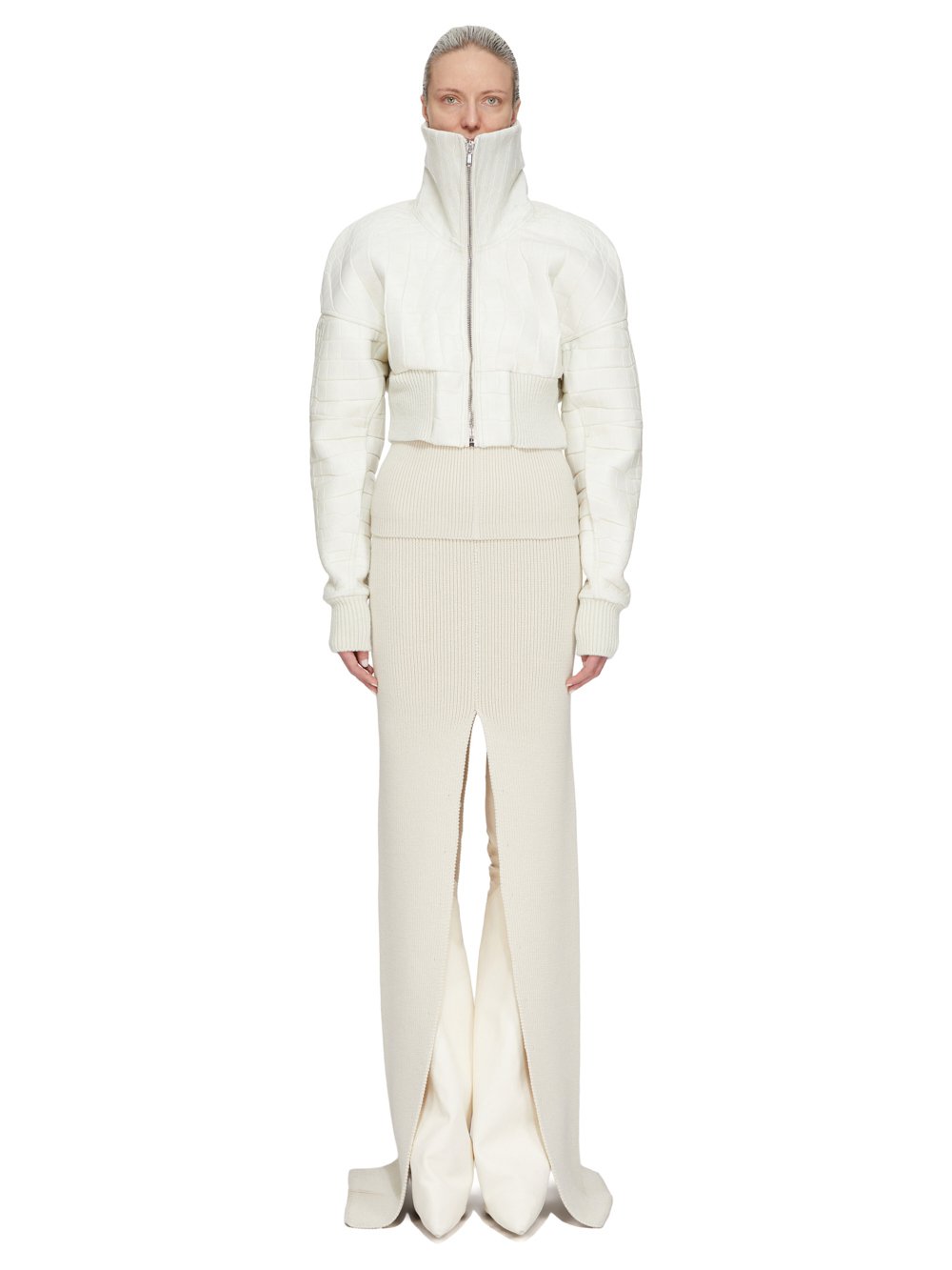 Rick Owens ホワイトレザージャケット RICK OWENS - JACKETS - Rick Owens