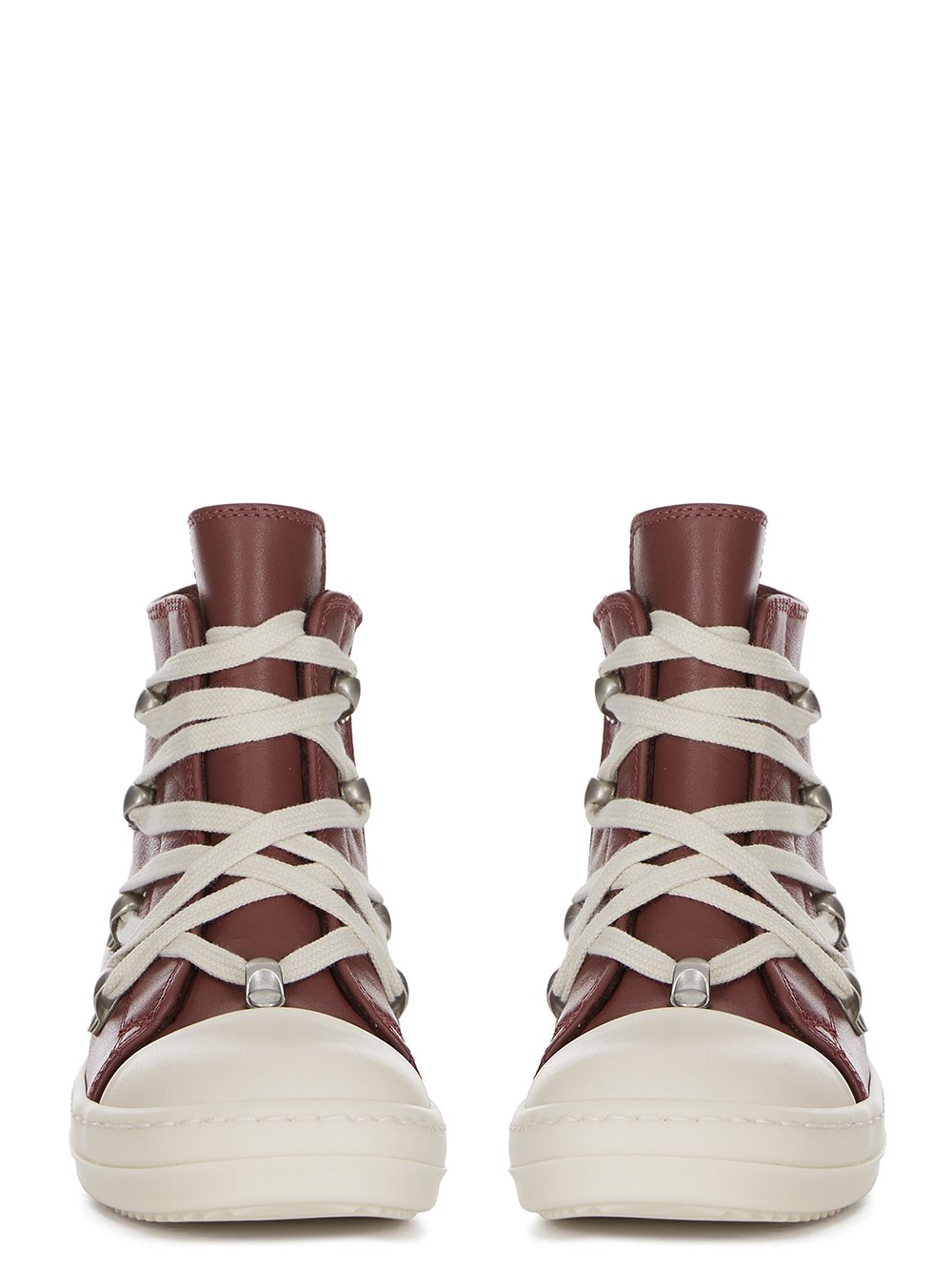 rick owens sneakers sneaks ラモーンズ　43 Rick Owens Ramone Sneaker in Black & Milk | FWRD