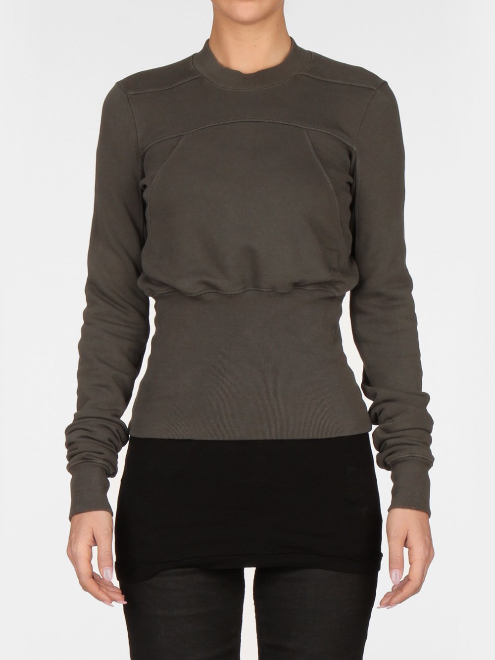 RICK OWENS DRKSHDW - CROPPED GEO SWEATSHIRT