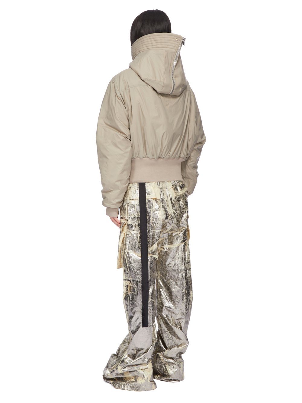 Rick Owens DRKSHDW ジャケット DRKSHDW by Rick Owens, cotton blend lined zipper jacket with print