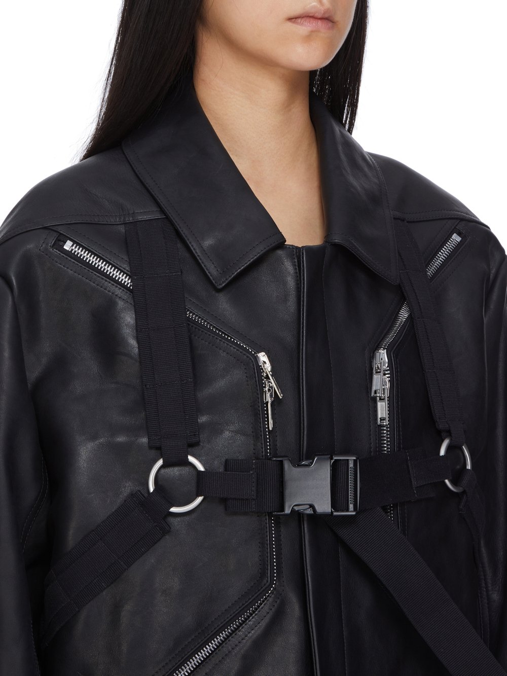 ジャケット・アウター Rick Owens 21SS SHORT ZIPPED CAPE 38 Rick Owens 21SS SHORT ZIPPED CAPE 38