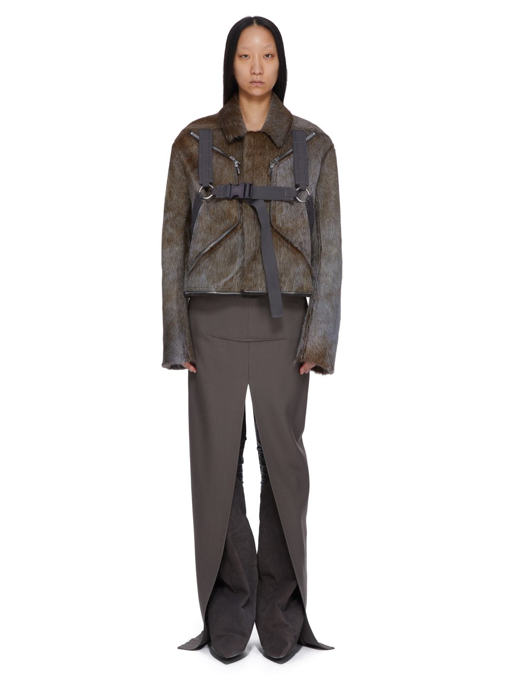 【激レアモデル】RICK OWNS 斜めジップ×ハイネック　ラムレザー RICK OWENS - JACKETS - Rick Owens