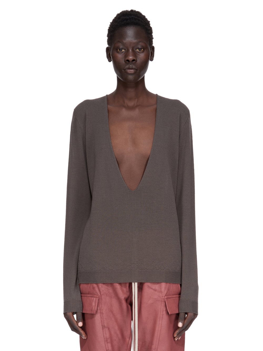 Rick Owens 22SS  V NECK KNIT XS 黒 Rick Owens 22SS V NECK KNIT XS 黒 RICK OWENS - TOPS - Rick Owens