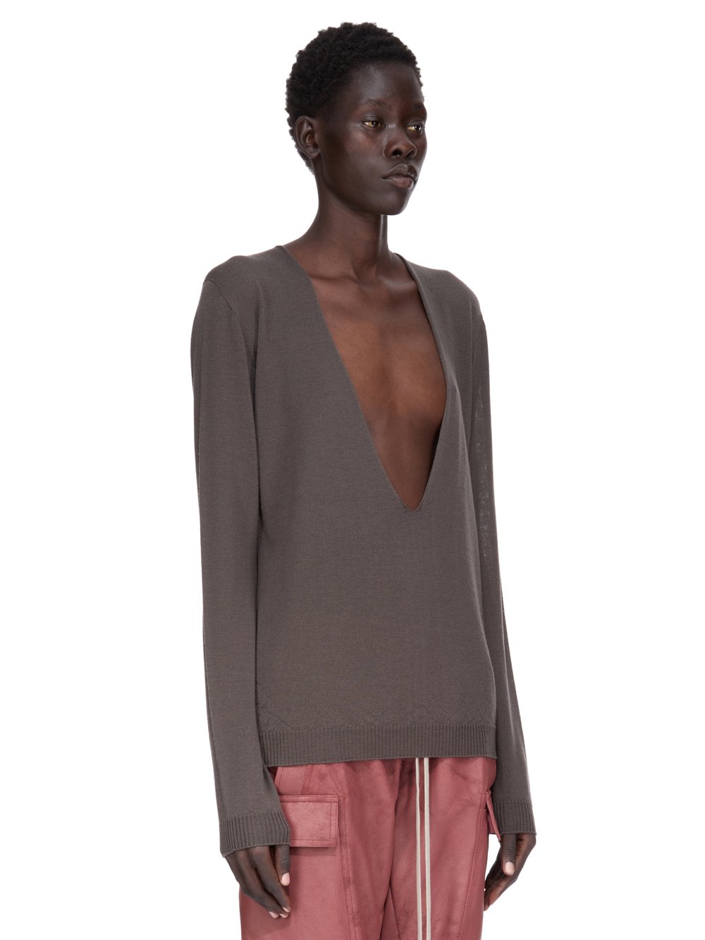 Rick Owens 22SS  V NECK KNIT XS 黒 RICK OWENS | EXTREME V-NECK PULLOVER