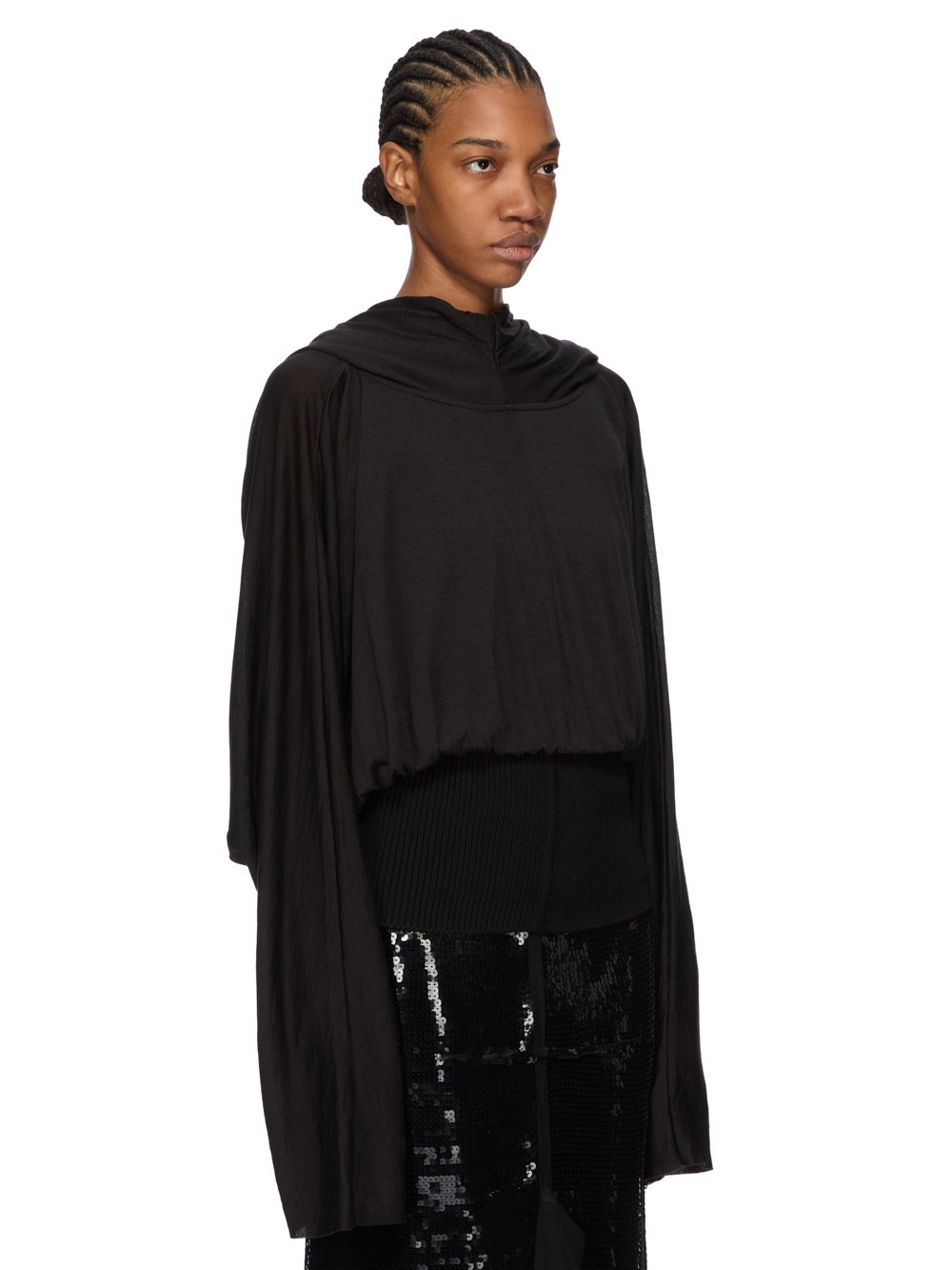トップス rick owens cape sleeve knit rick owens cape sleeve knit