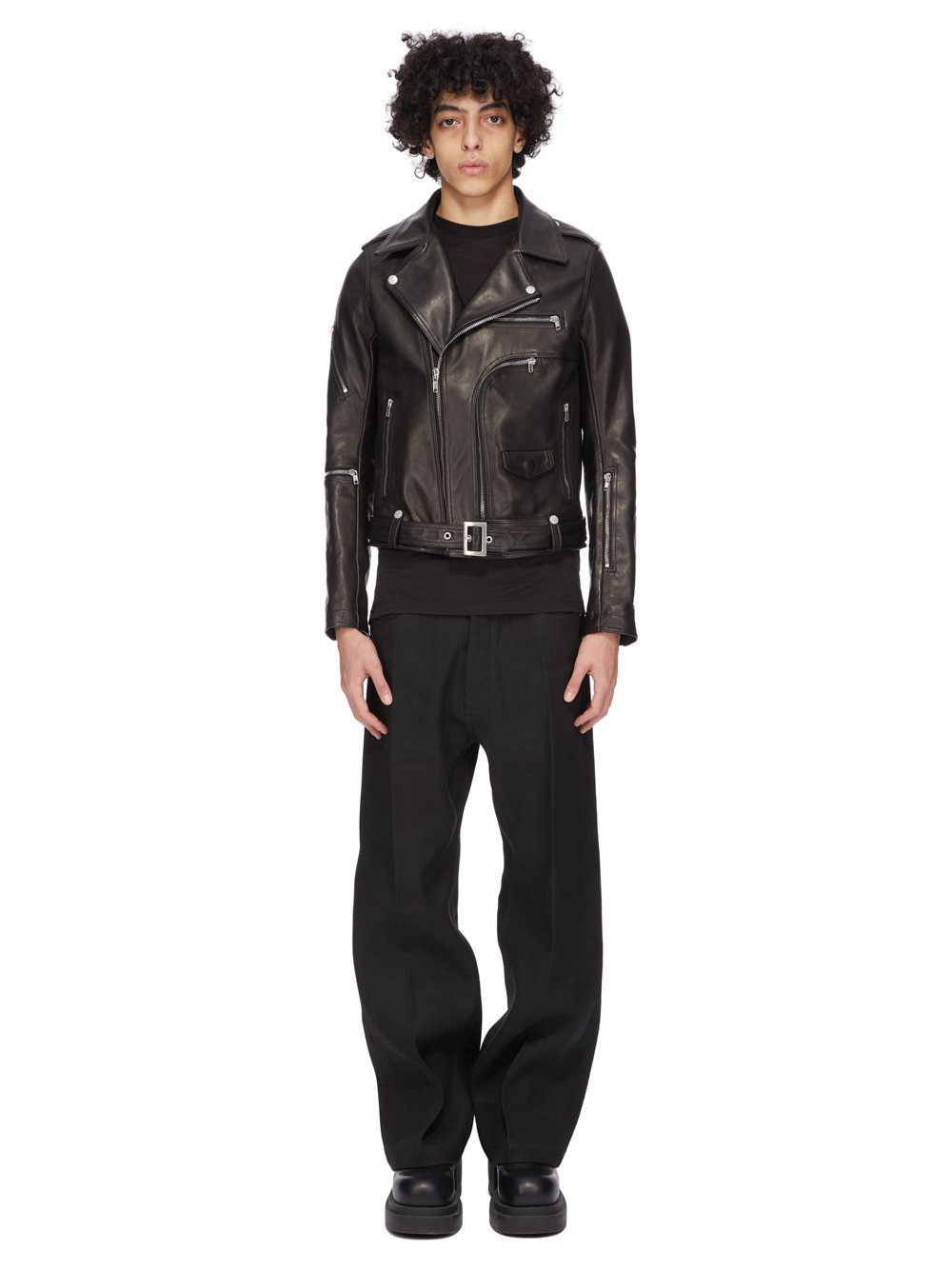 希少 rick owens 17ss jacket Rick Owens Leather Jacket Size 48 IT