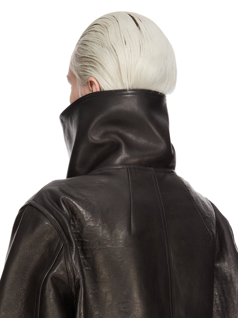 rick owens ダブルライダース Rick Owens - リックオウエンス レザーダブルライダース rickowensの