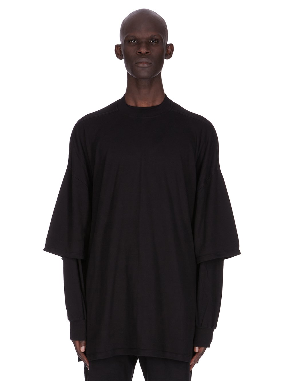 DRKSHDW FW25 CONCORDIANS TOMMY HUSTLER SWEAT IN BLACK DOUBLE