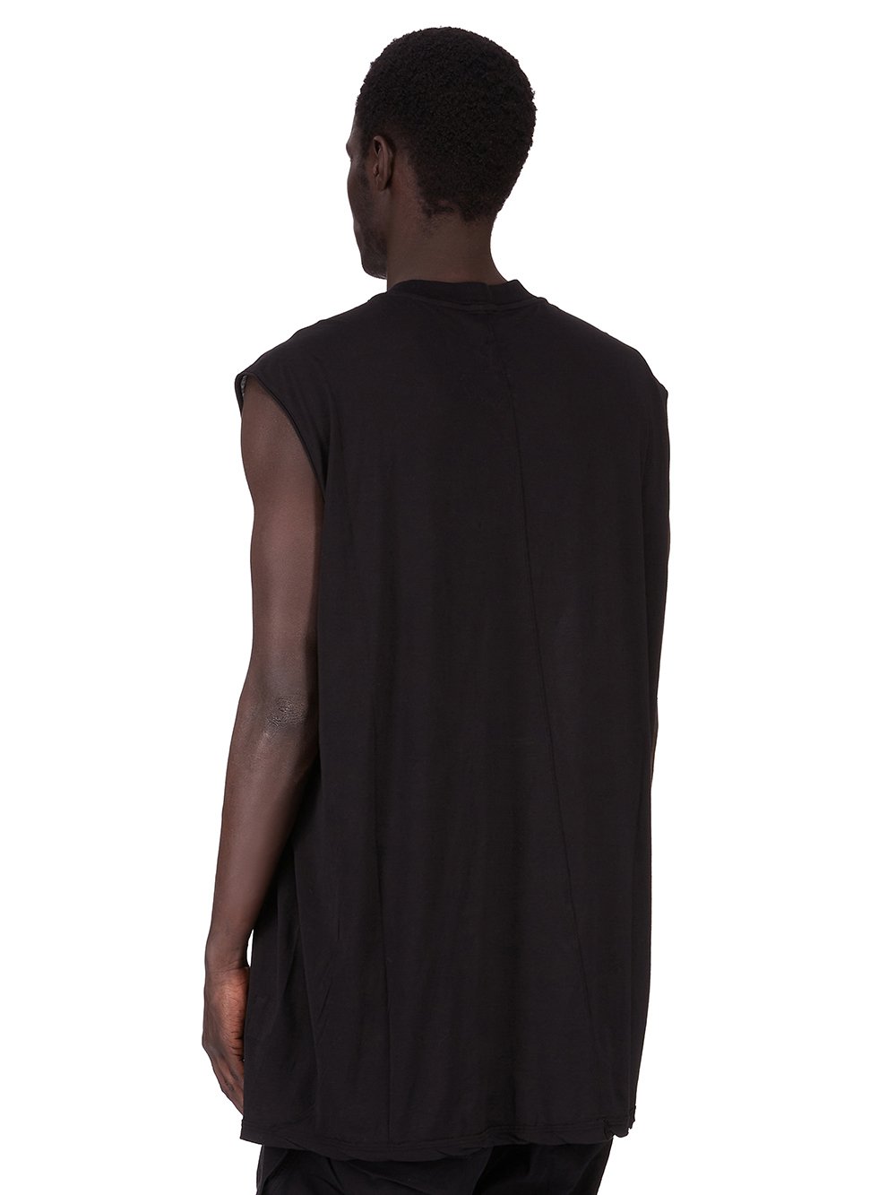 DRKSHDW FW25 CONCORDIANS TARP T IN BLACK COTTON GAUZE JERSEY