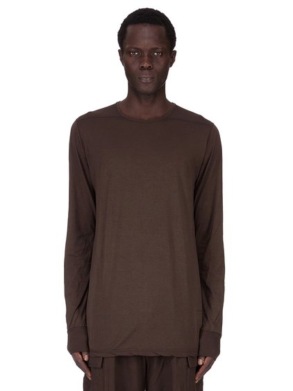DRKSHDW FW25 CONCORDIANS LS LEVEL T IN DARK DUST COTTON GAUZE