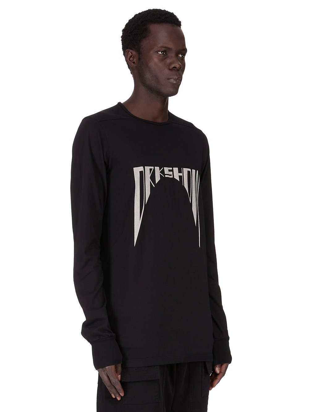 Rick Owens DRKSHDW ロンT DRKSHDW FW25 CONCORDIANS LEVEL LS T IN BLACK MEDIUM WEIGHT COTTON