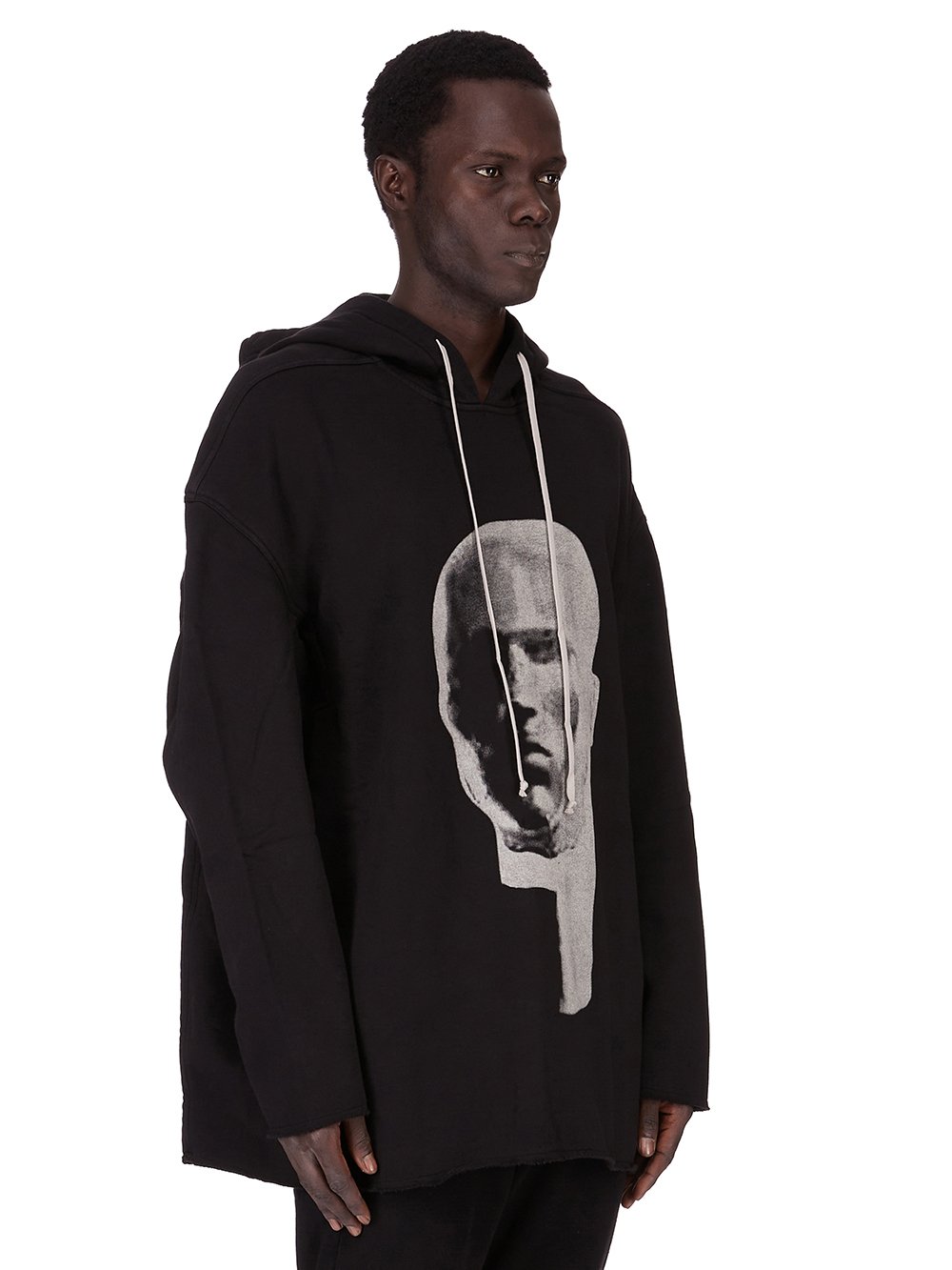 DRKSHDW FW25 CONCORDIANS PETER HOODIE BLACK/PEARL FURKA HEAVY