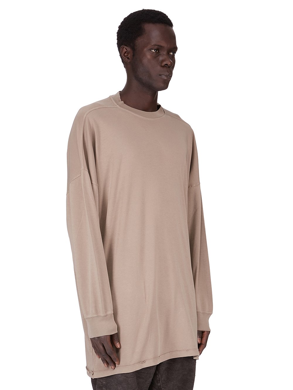 DRKSHDW FW25 CONCORDIANS TOMMY LS SWEAT IN DIRTY PEARL DOUBLE