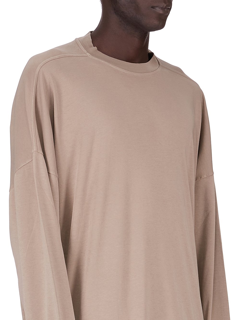 DRKSHDW FW25 CONCORDIANS TOMMY LS SWEAT IN DIRTY PEARL DOUBLE