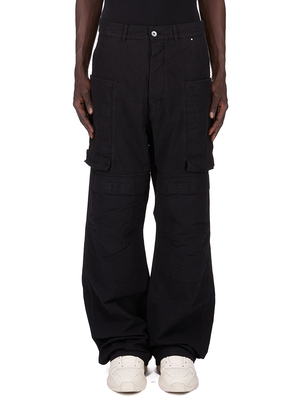 DRKSHDW FW25 CONCORDIANS STEFAN CARGO IN BLACK COTTON TELA - Rick