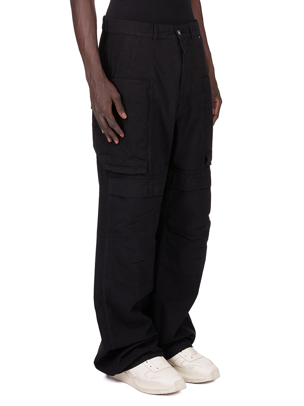 DRKSHDW FW25 CONCORDIANS STEFAN CARGO IN BLACK COTTON TELA - Rick