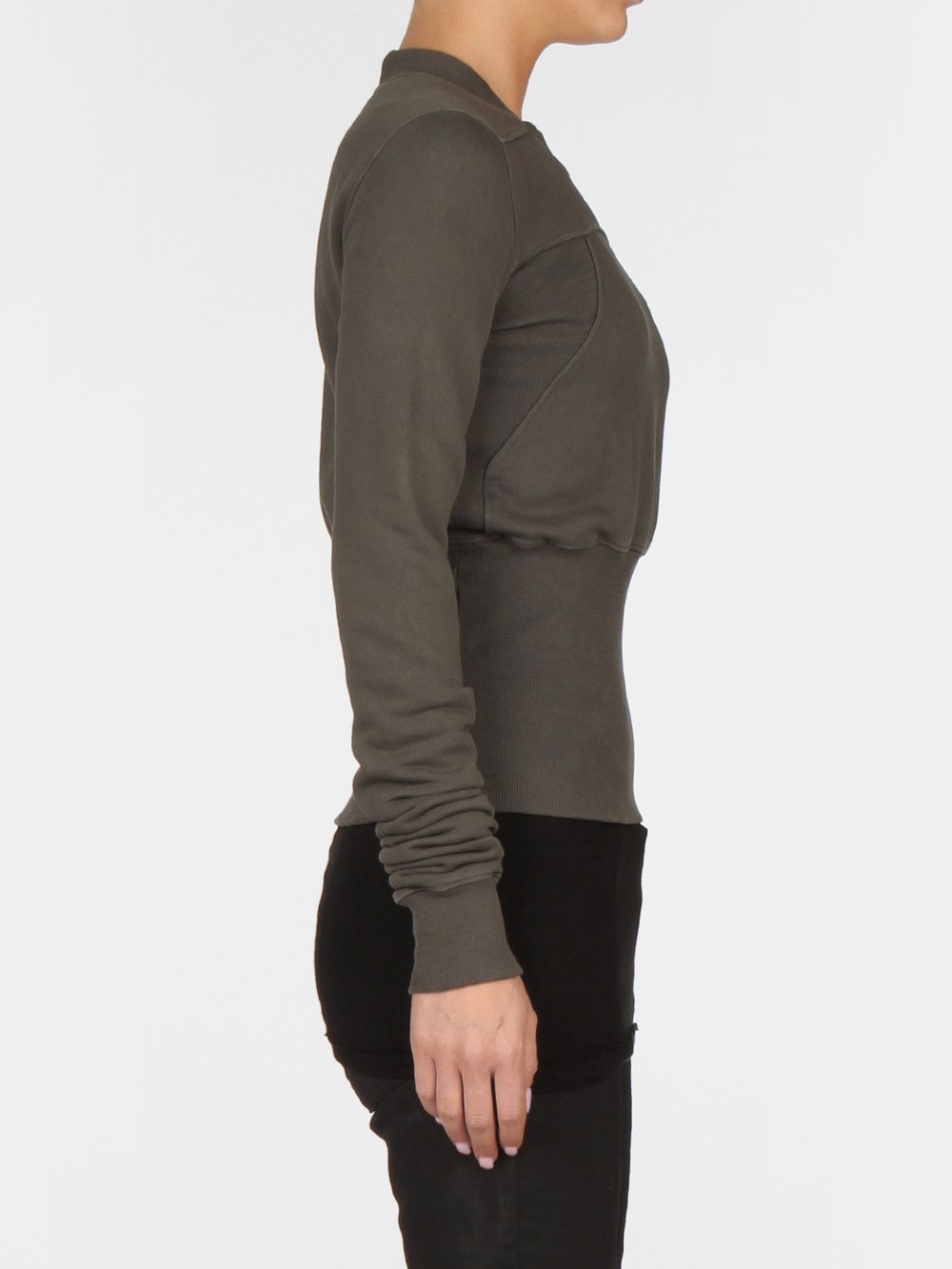 RICK OWENS DRKSHDW - CROPPED GEO SWEATSHIRT