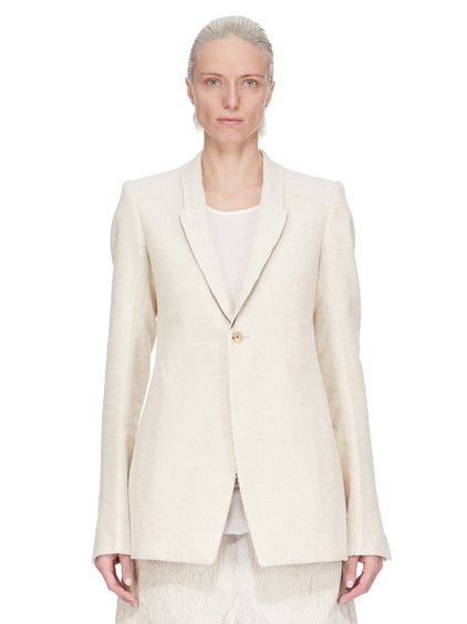 RICK OWENS FW25 CONCORDIANS EXTREME SOFT BLAZER IN LINEN CORDUROY