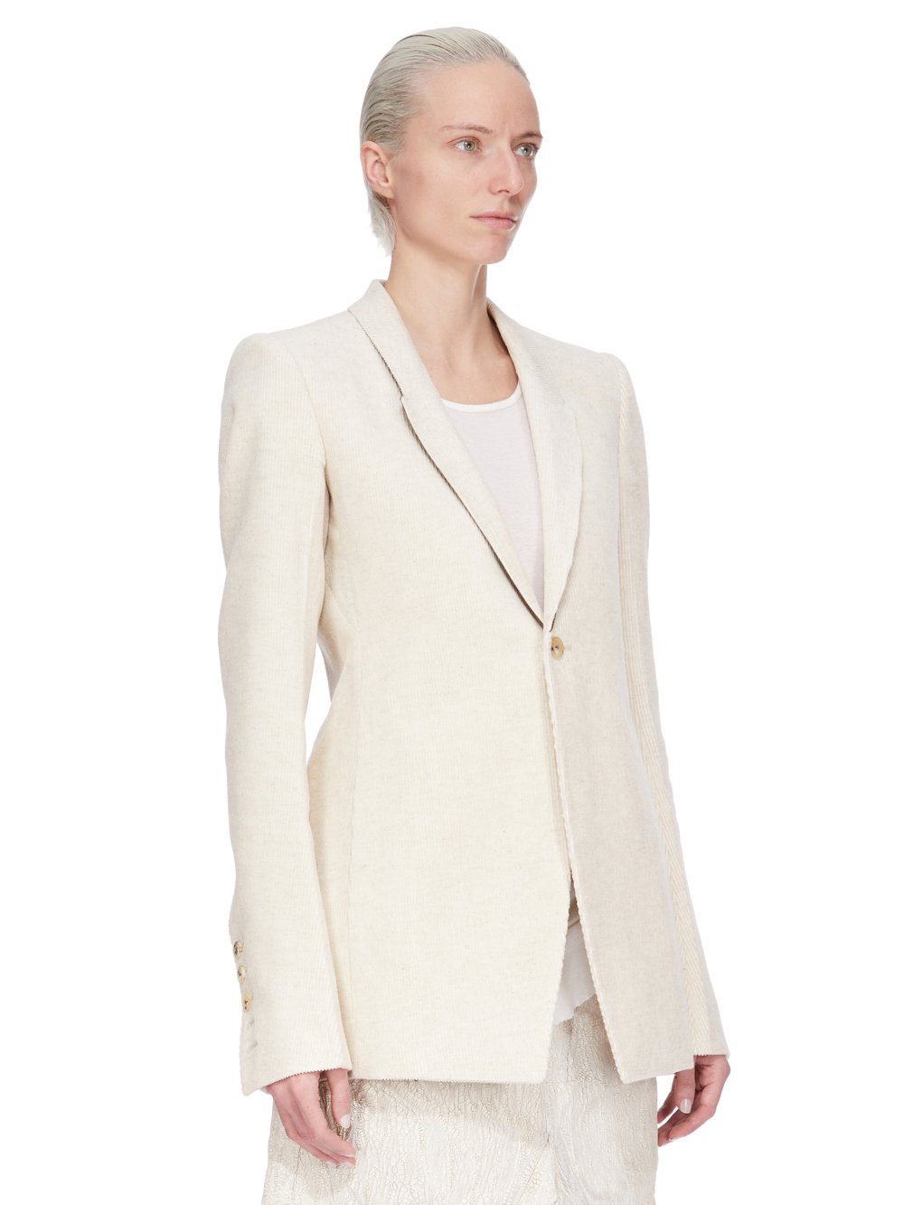 RICK OWENS FW25 CONCORDIANS EXTREME SOFT BLAZER IN LINEN CORDUROY