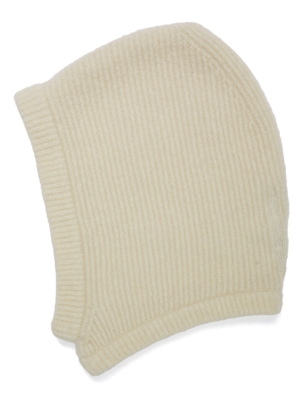 RICK OWENS FW25 CONCORDIANS HOOD IN MILK ALPACA KNIT. - Rick Owens