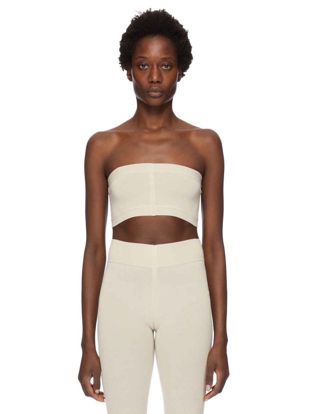 RICK OWENS FW25 CONCORDIANS RUNWAY BANDEAU IN NATURAL LIGHTWEIGHT