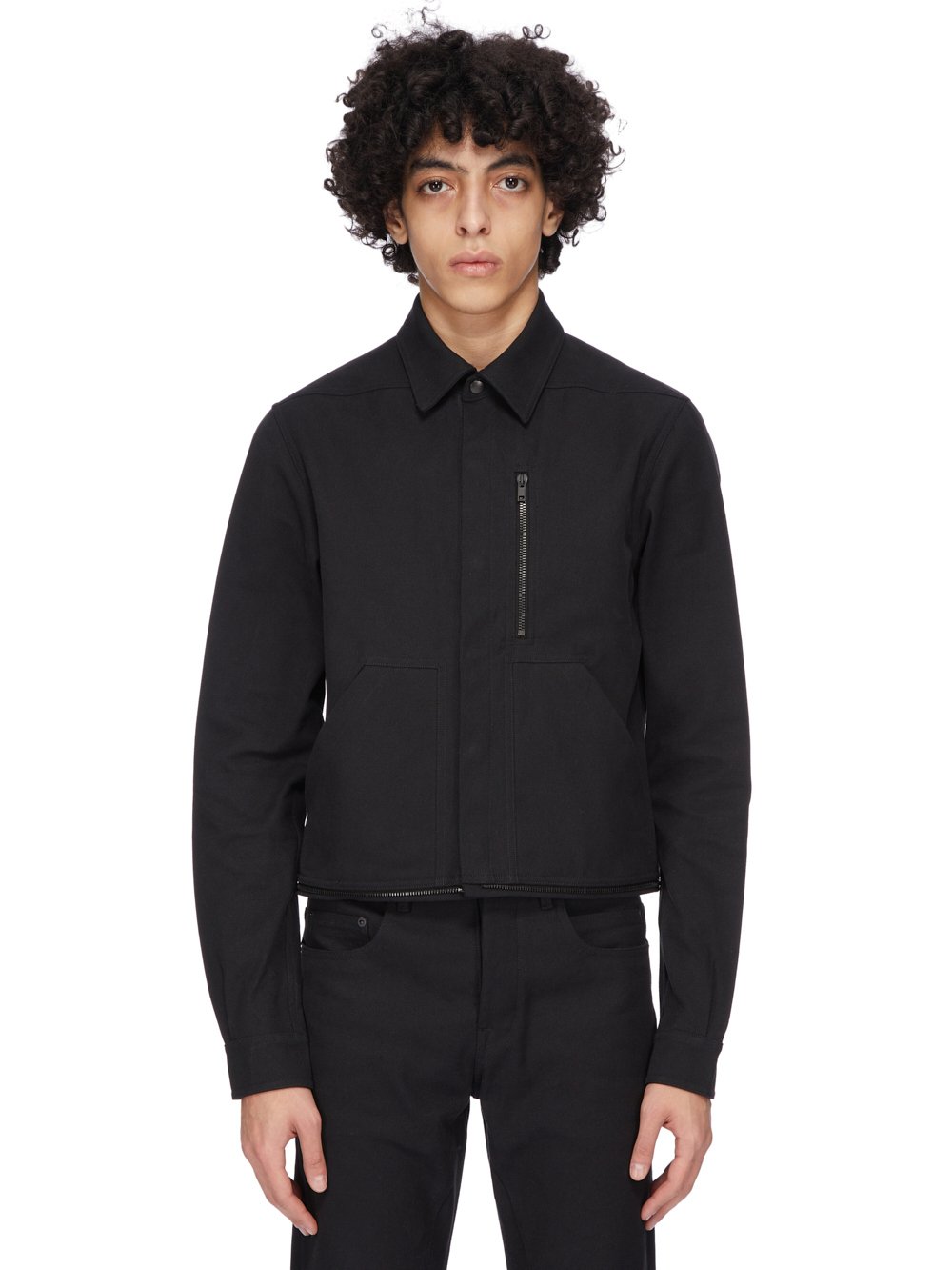 RICK OWENS FW25 CONCORDIANS BONOTTO CAPSULE HEADON SHIRT IN BLACK