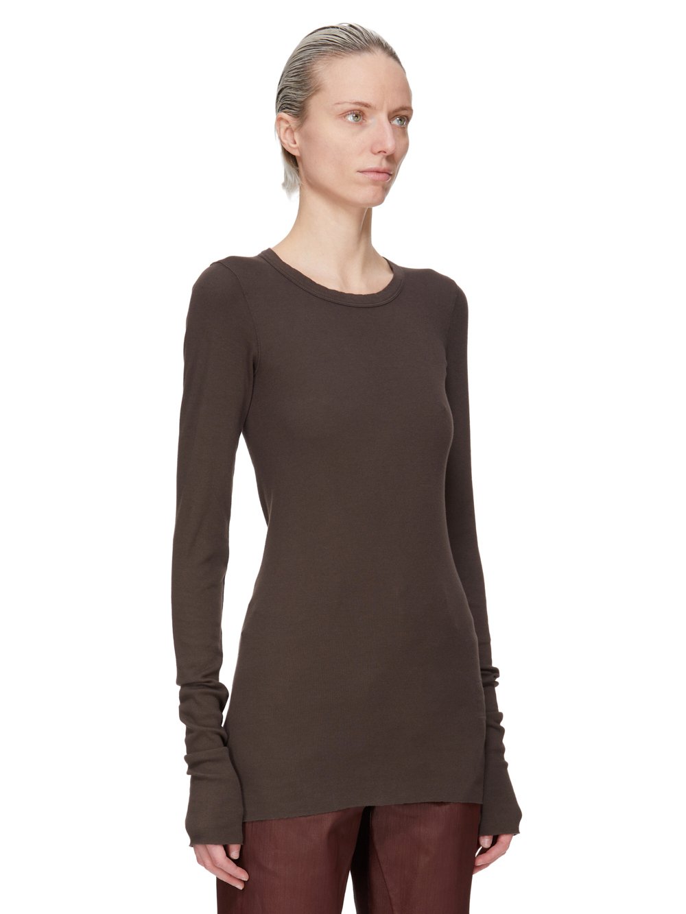 Rick Owens ダークブラウン タートルネック 長袖トップス RICK OWENS - 【25AW】オーバーサイズ タートル ニット カットソー