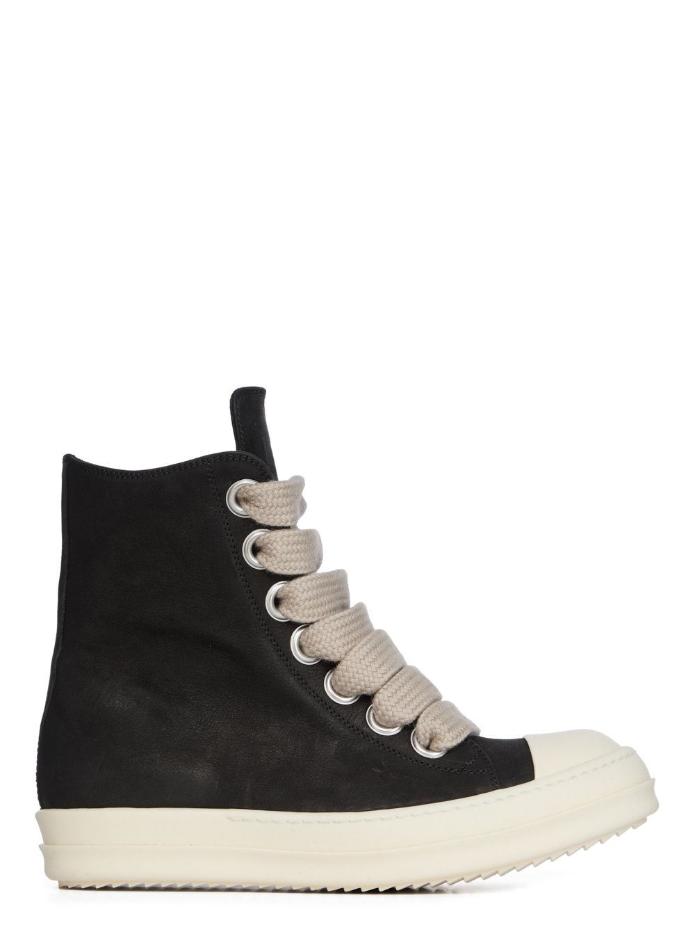 RICK OWENS FW25 CONCORDIANS JUMBOLACE SNEAKERS IN BLACK/MILK