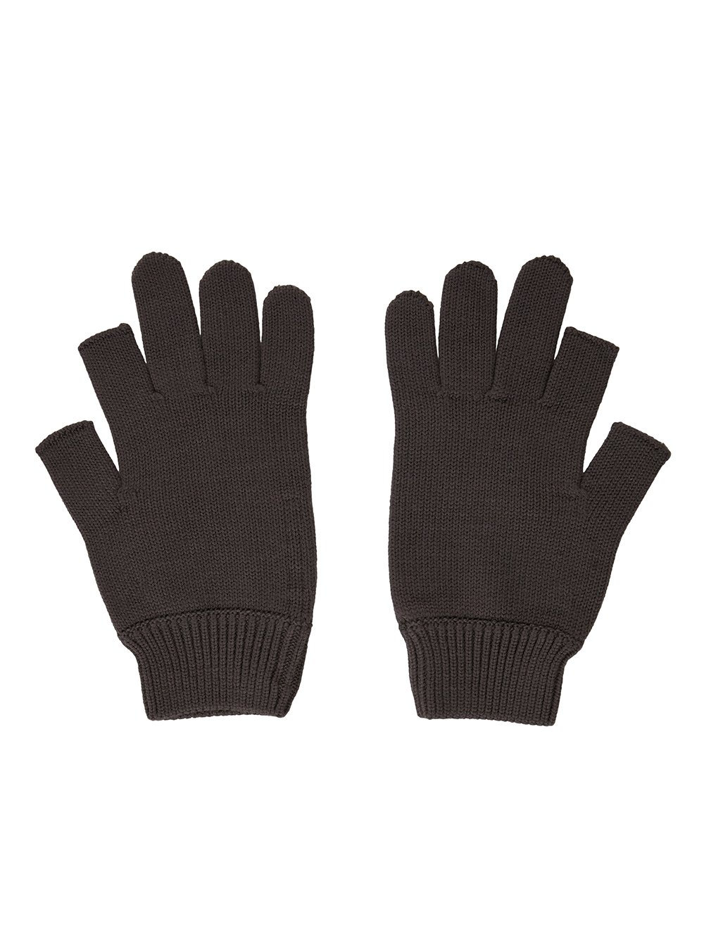 RICK OWENS FW25 CONCORDIANS TOUCHSCREEN GLOVES IN DRKDUST