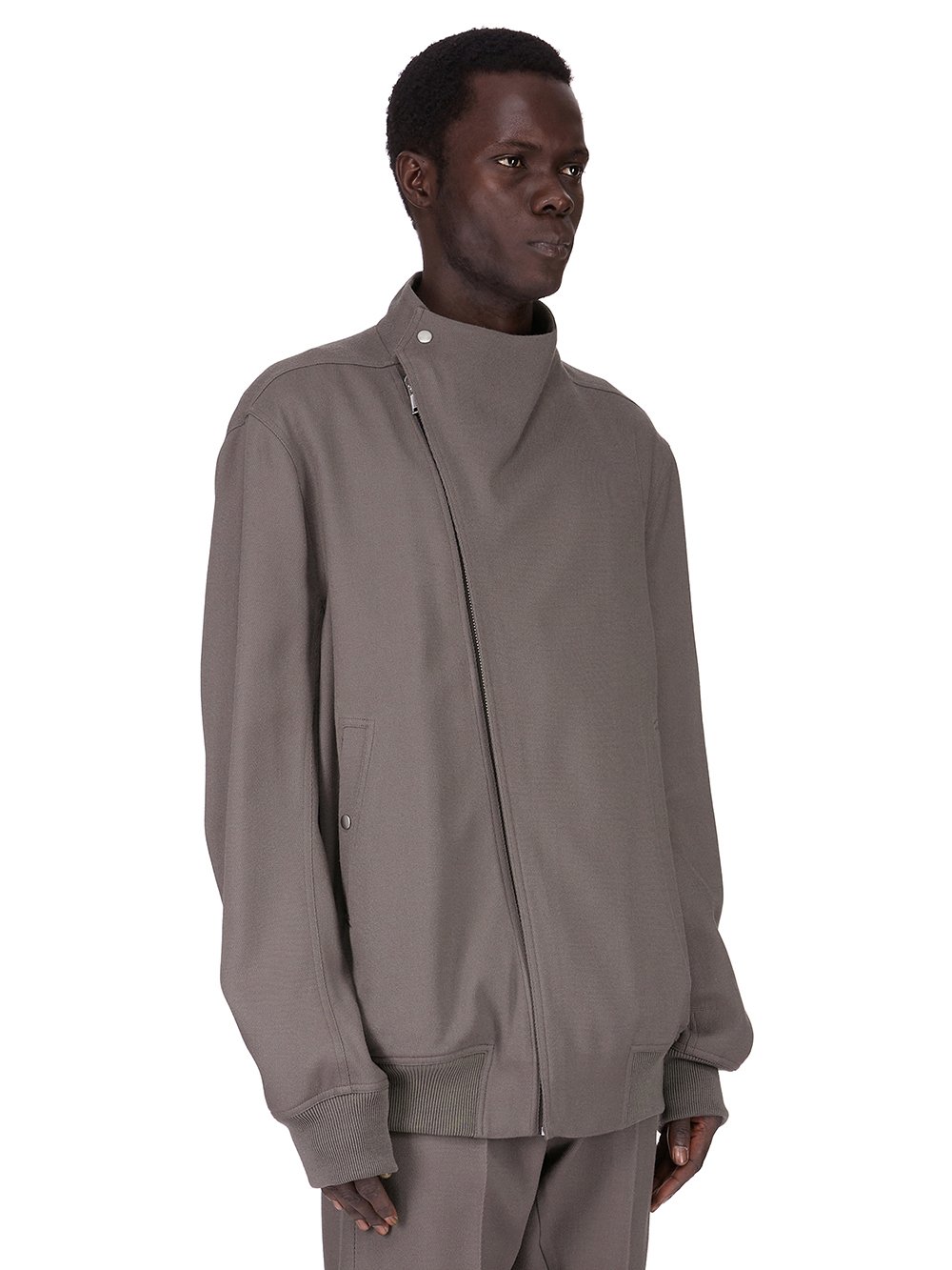 RICK OWENS FW25 CONCORDIANS HOLLYWOOD FLIGHT IN DUST WOOL DRILL