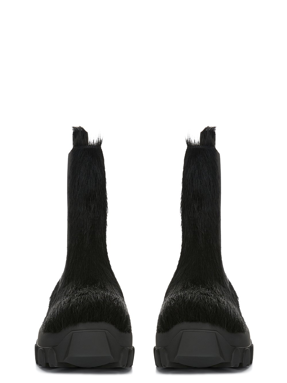 RICK OWENS FW25 CONCORDIANS BEATLE BOZO TRACTOR IN BLACK SHORT