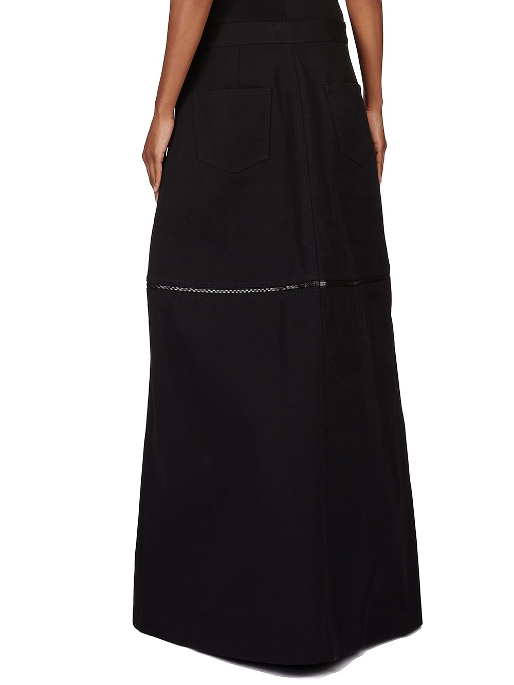 RICK OWENS FW25 CONCORDIANS BONOTTO CAPSULE ODETTA SKIRT IN BLACK