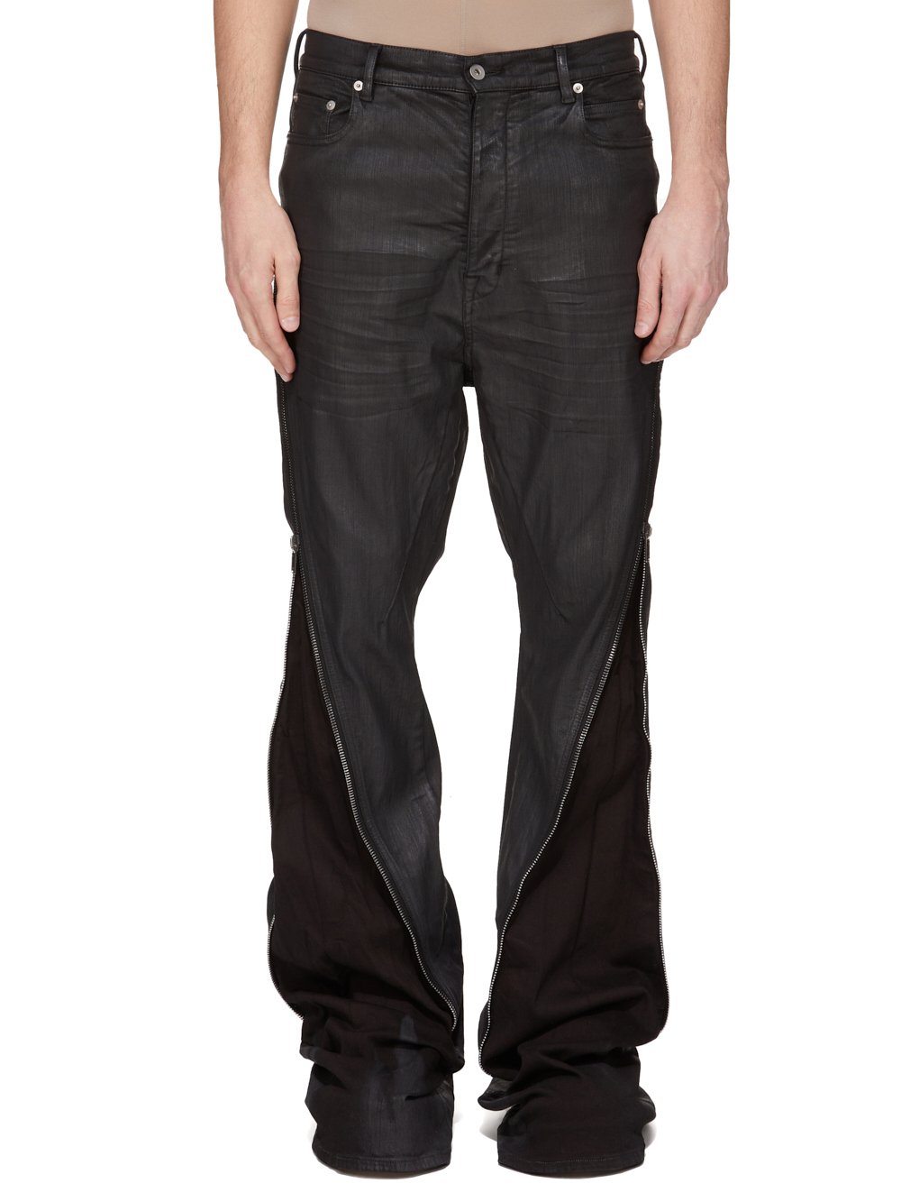 DRKSHDW FW25 CONCORDIANS BOLAN BANANA IN BLACK WAX BLACK WAX