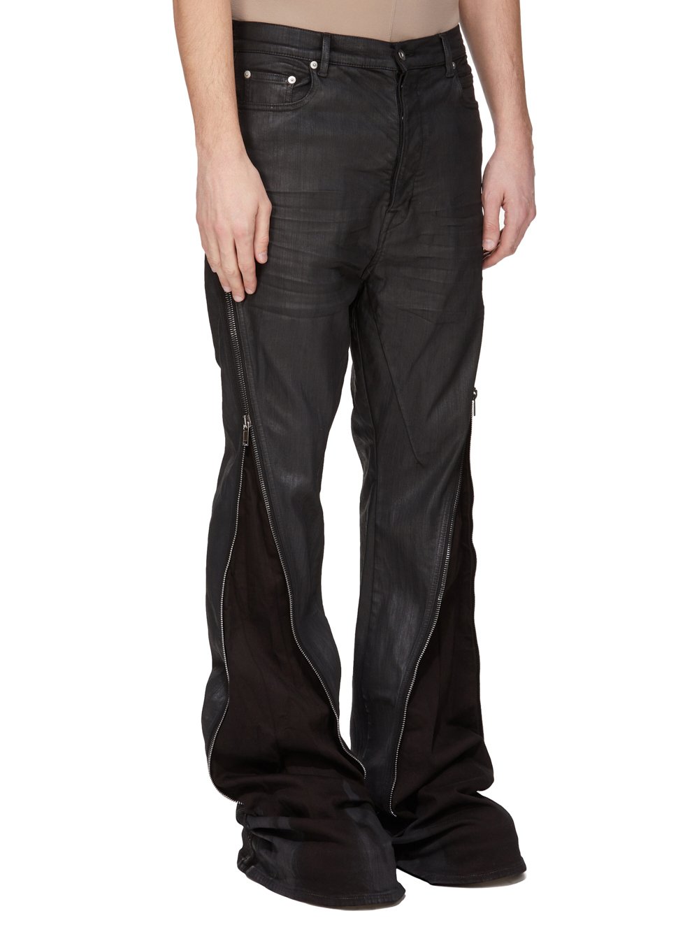 DRKSHDW FW25 CONCORDIANS BOLAN BANANA IN BLACK WAX BLACK WAX