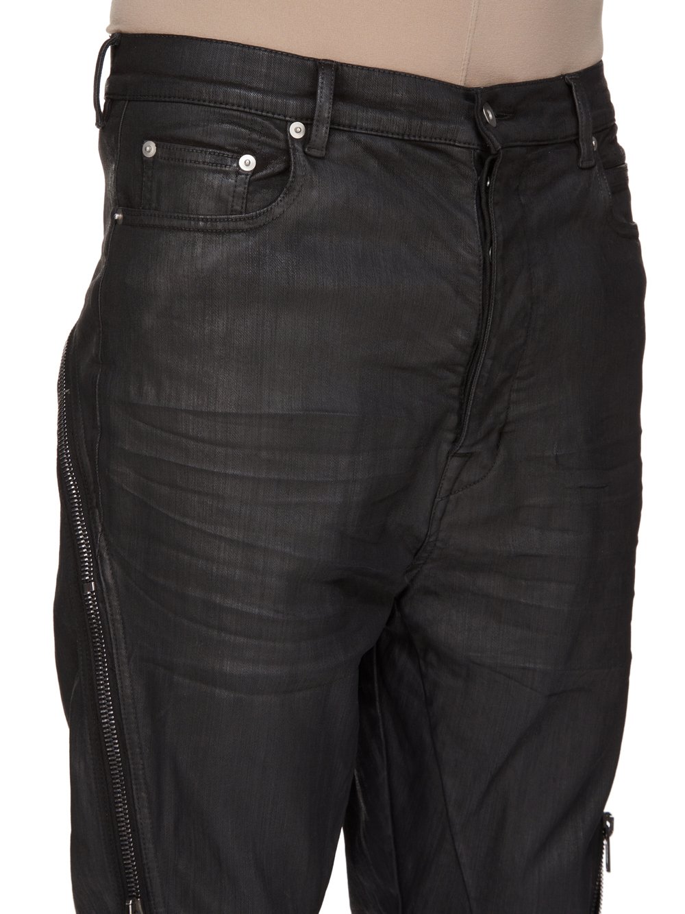 DRKSHDW FW25 CONCORDIANS BOLAN BANANA IN BLACK WAX BLACK WAX