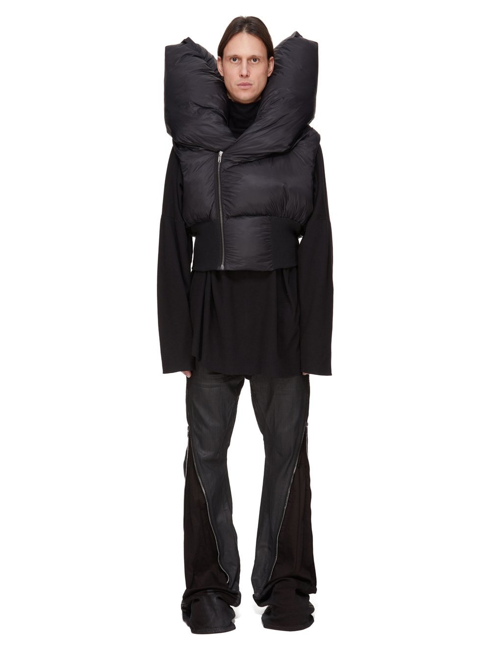 DRKSHDW FW25 CONCORDIANS BOLAN BANANA IN BLACK WAX BLACK WAX