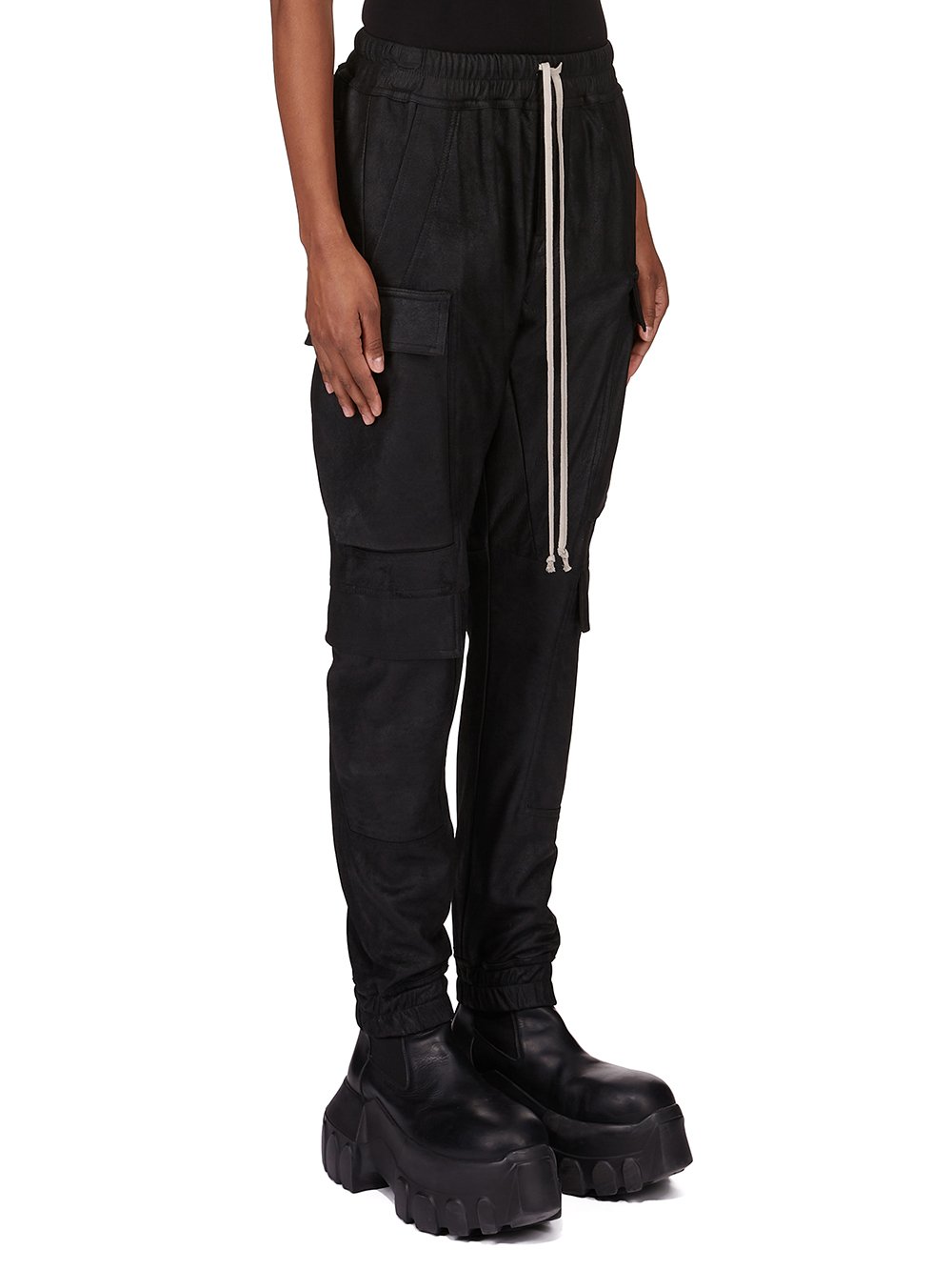 RICK OWENS FW25 CONCORDIANS MASTODON MEGACARGO IN BLACK BLISTER