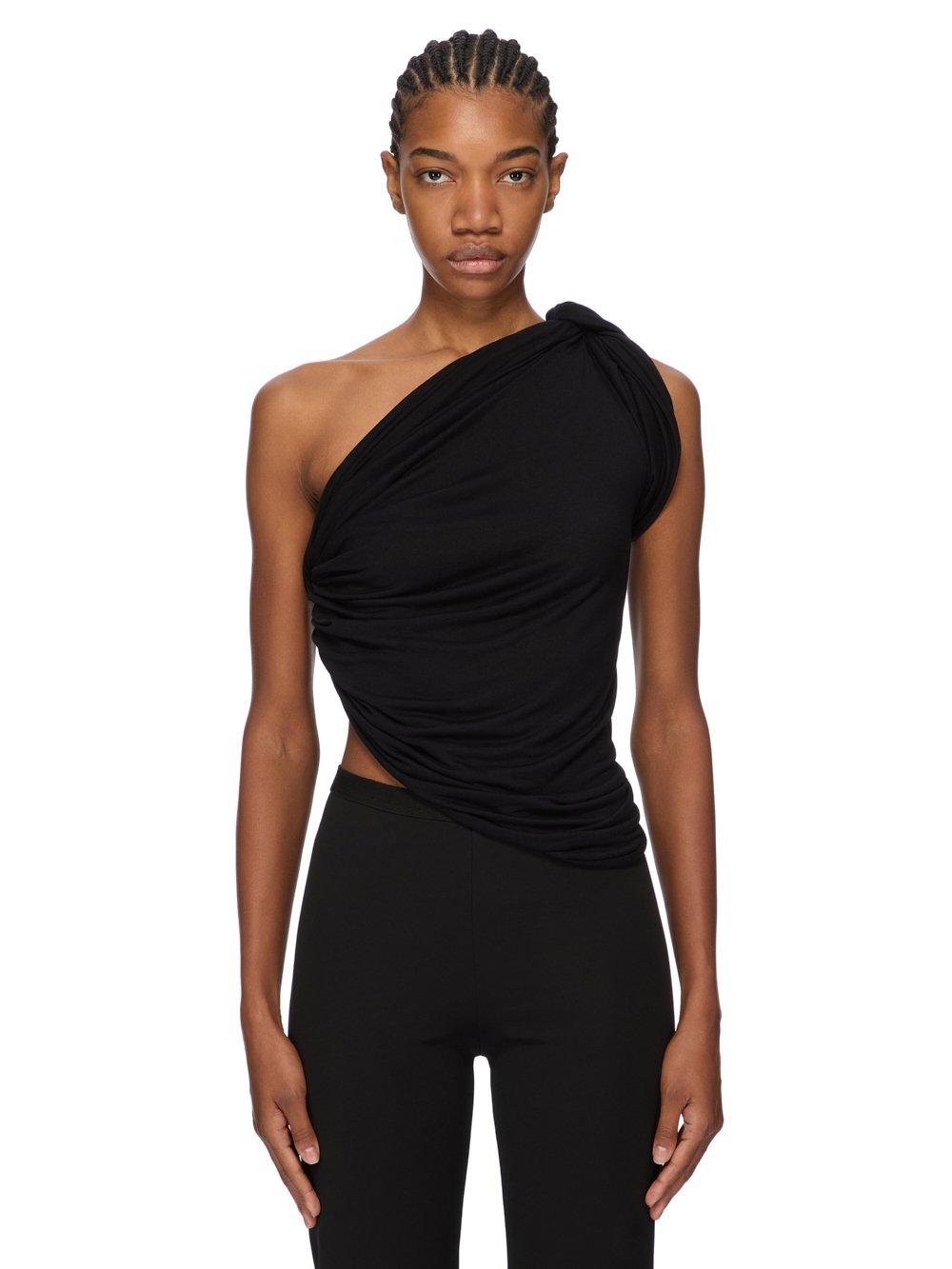 RICK OWENS LILIES FW25 CONCORDIANS ANITA TOP IN VISCOSE CREPE