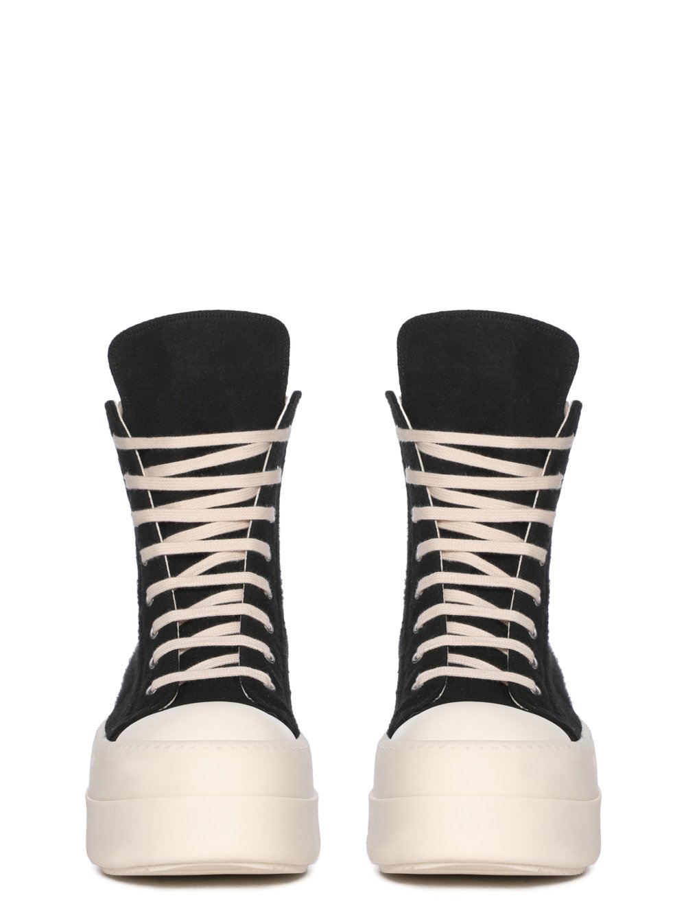 DRKSHDW FW25 CONCORDIANS DOUBLE BUMPER SNEAKS IN BLACK/PEARL/MILK