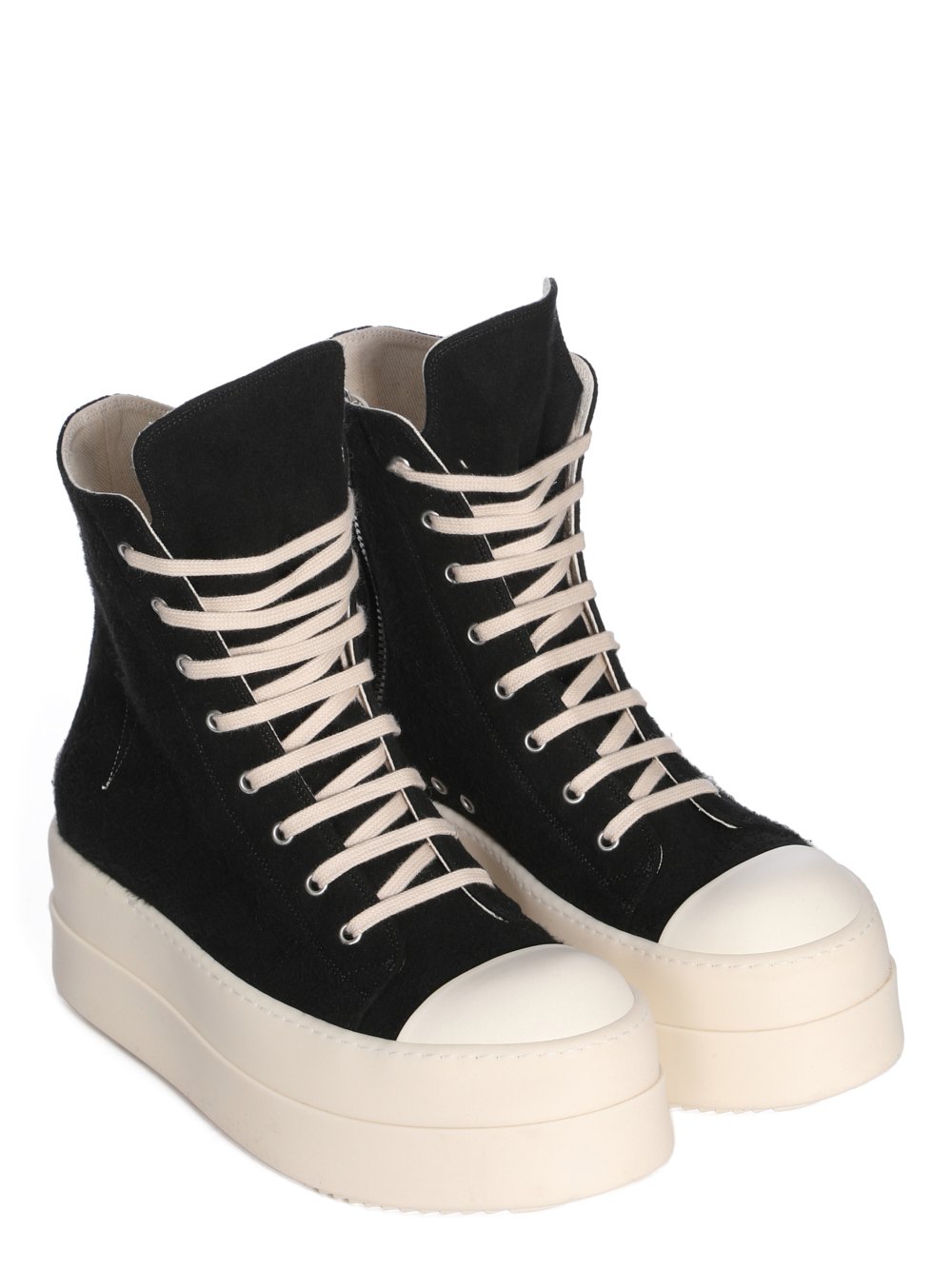 DRKSHDW FW25 CONCORDIANS DOUBLE BUMPER SNEAKS IN BLACK/PEARL/MILK