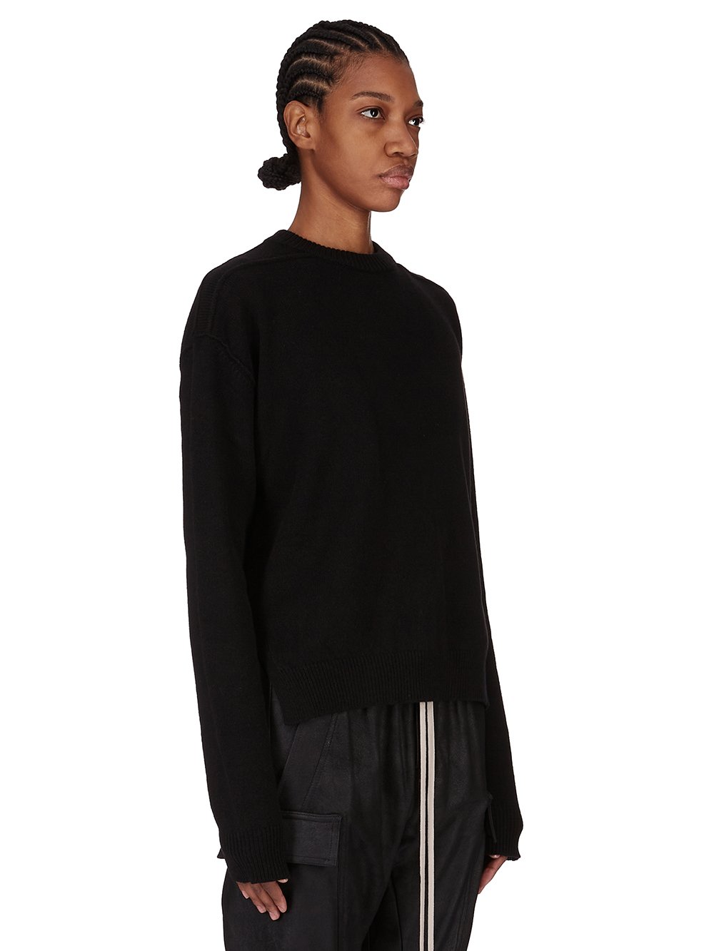 新品 訳あり RICK OWENS OVERSIZED ROUND NECK RICK OWENS FW25 CONCORDIANS ROUND NECK IN BOSCO BOILED RECYCLED