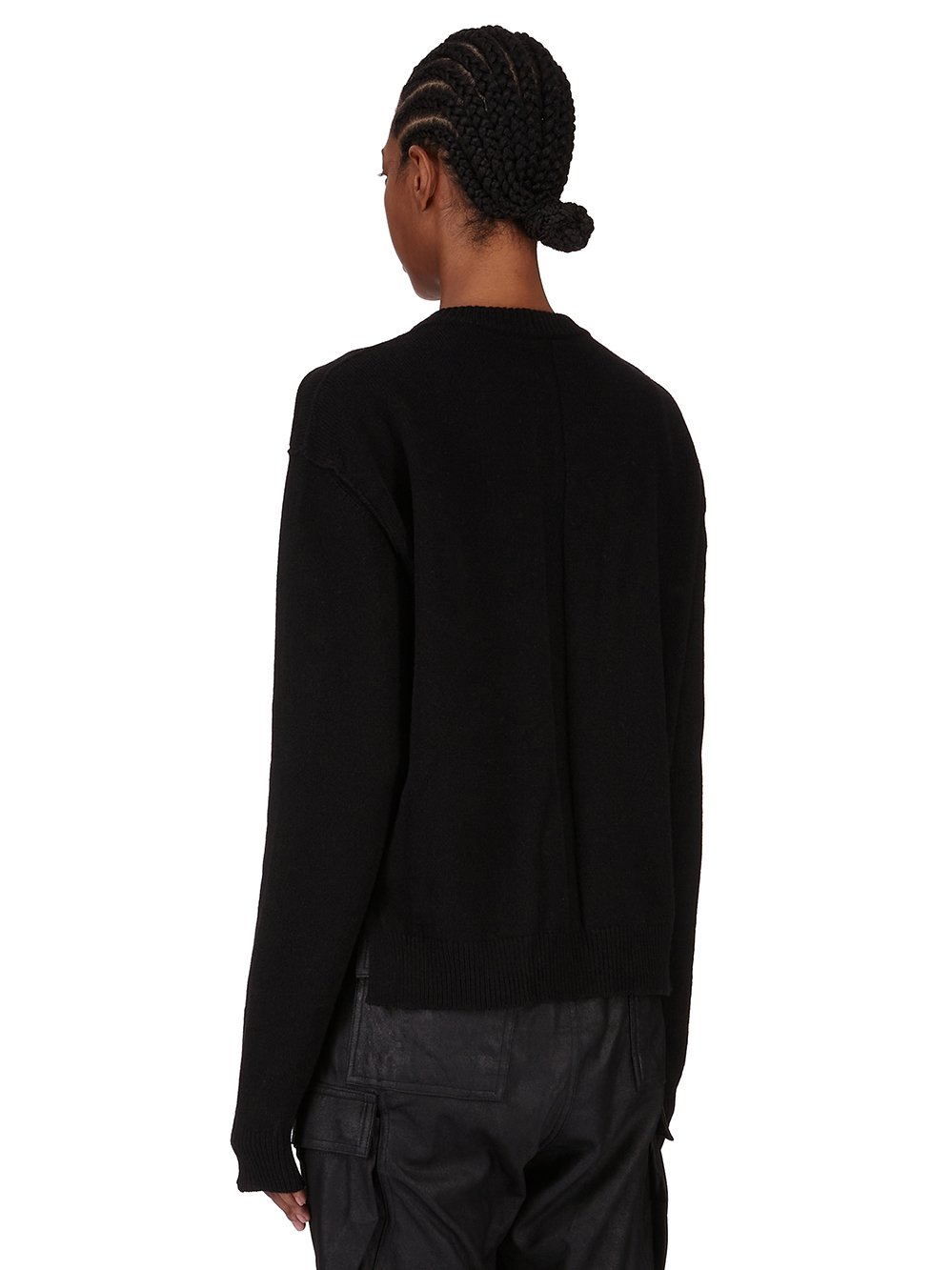 RICK OWENS FW25 CONCORDIANS ROUND NECK IN BOSCO BOILED RECYCLED