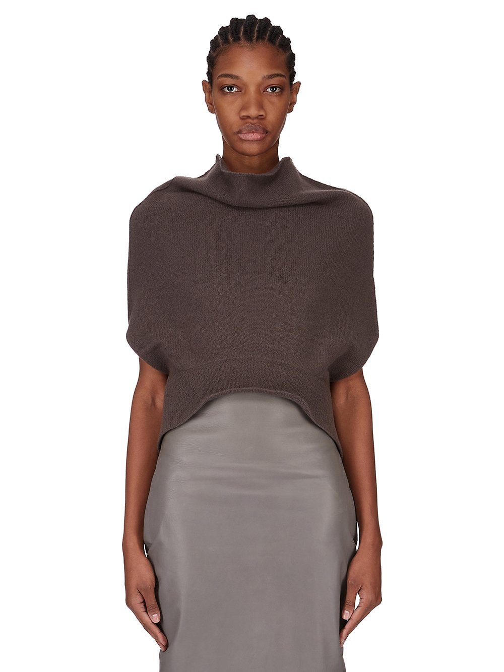 RICK OWENS FW25 CONCORDIANS SL SHROUD IN DRKDUST BOILED RECYCLED