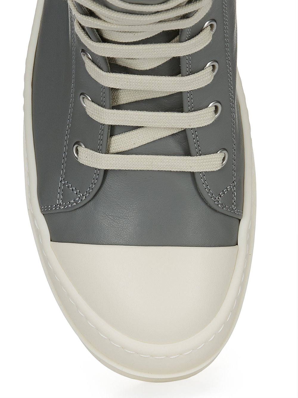 RICK OWENS FW25 CONCORDIANS SNEAKERS IN WASHED INDIGO/MILK/MILK