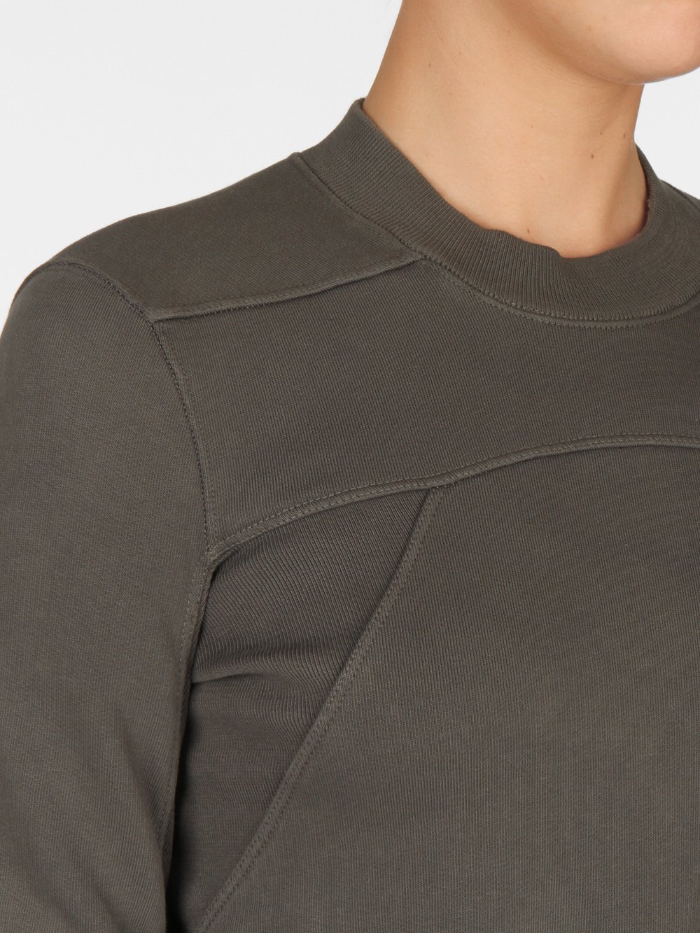 RICK OWENS DRKSHDW - CROPPED GEO SWEATSHIRT