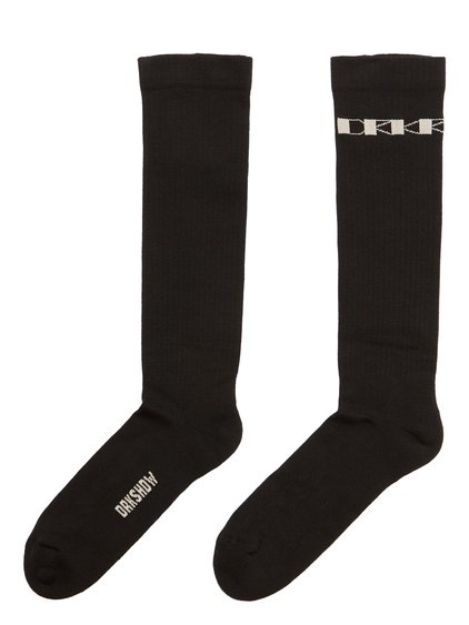 新品 Rick Owens ロングソックス　黒　サイズ2 リックオウエンス Rick Owens DRKSHDW Cunty Knee High Socks | Male | SVD USA