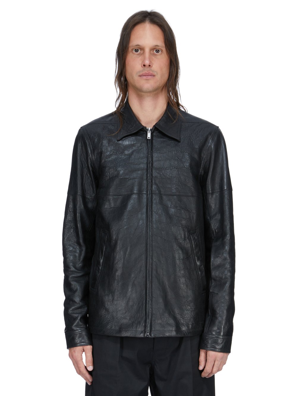RICK OWENS レザージャケット 正規店出品】RICK OWENS CLASSIC BIKER JACKET BLACK (RICK OWENS