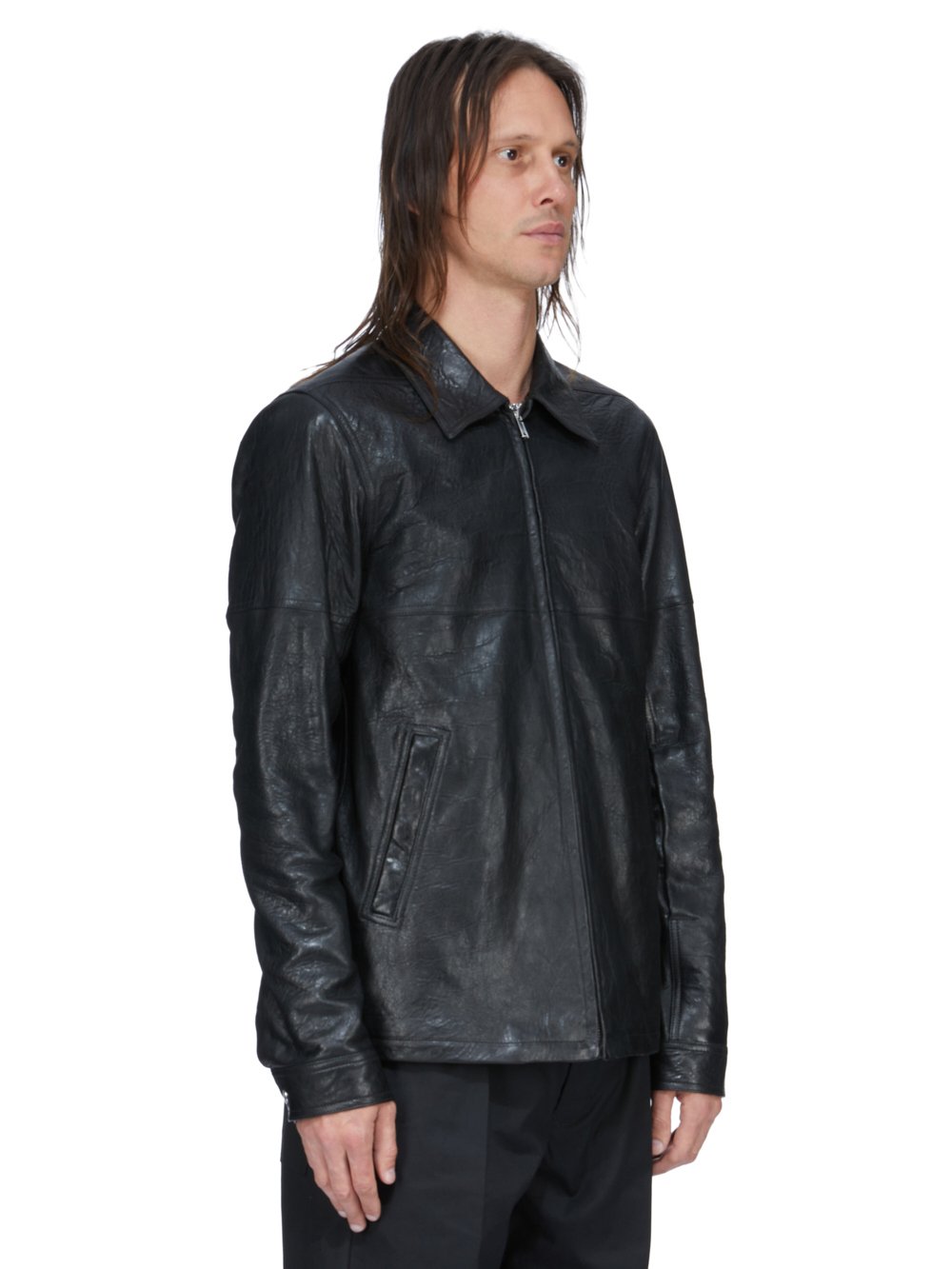 ジャケット・アウター RICK OWENS LEATHER BIKER JACKET Rick Owens - Leather biker jacket Rick Owens
