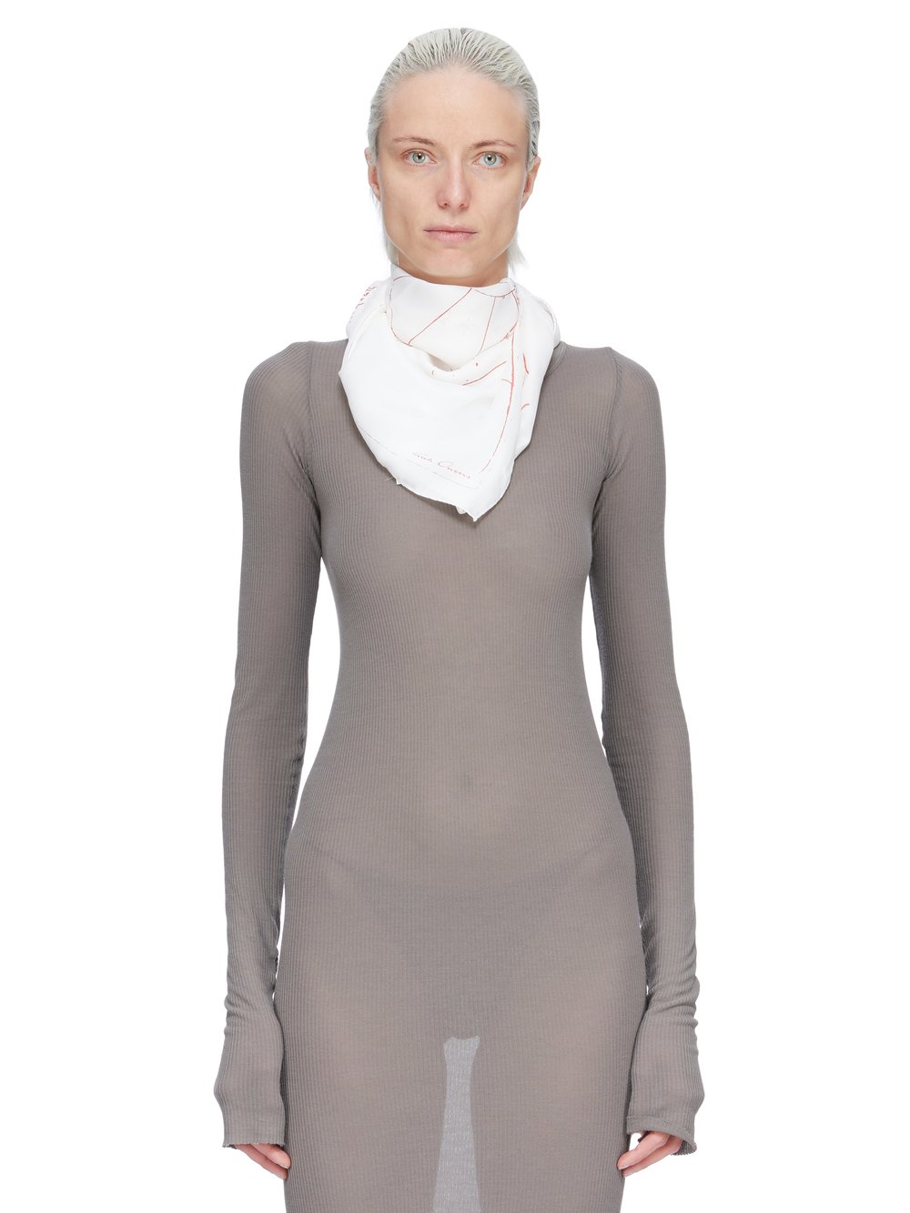 rick owensストール RICK OWENS WOMEN FOLLO SCARF DUST SS24 | DOSHABURI Online Shop