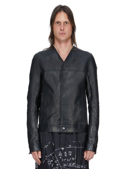 ジャケット・アウター Rick Owens leather JKT\"MORRINO\" SIZE46 Rick Owens leather JKT